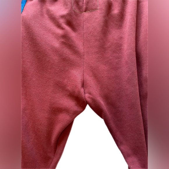 Aviator Nation Burgundy Joggers with Rainbow 5  Stripes XXL - Picture 12 of 15